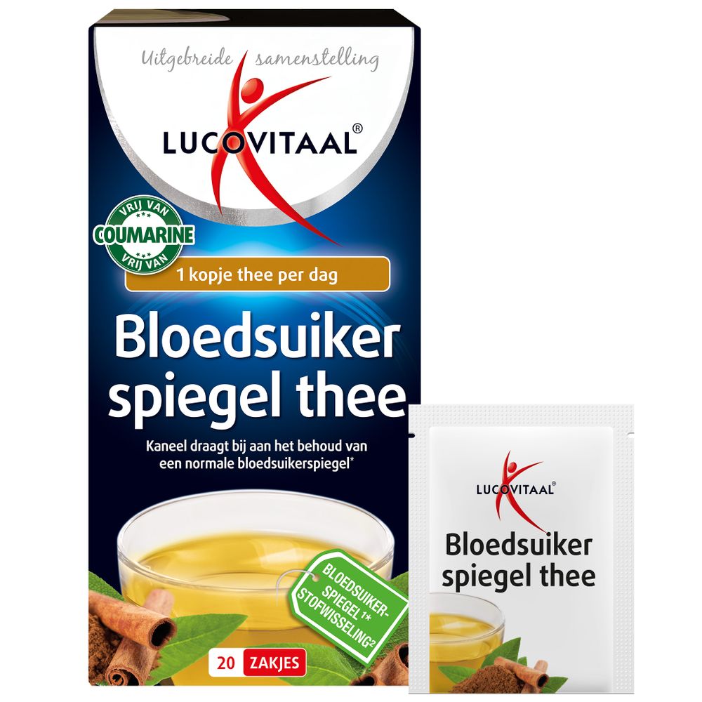 Lucovitaal Bloedsuikerspiegel thee 20 zakjes