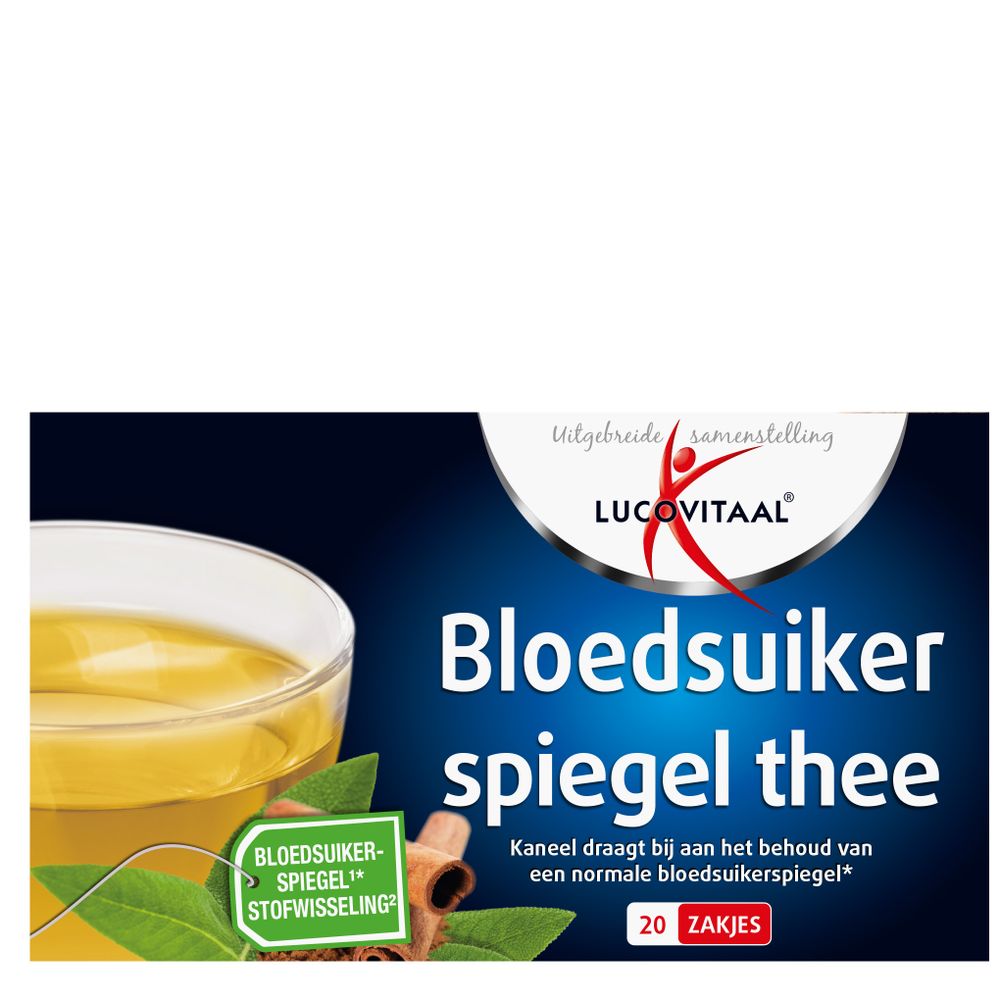 Lucovitaal Bloedsuikerspiegel thee 20 zakjes