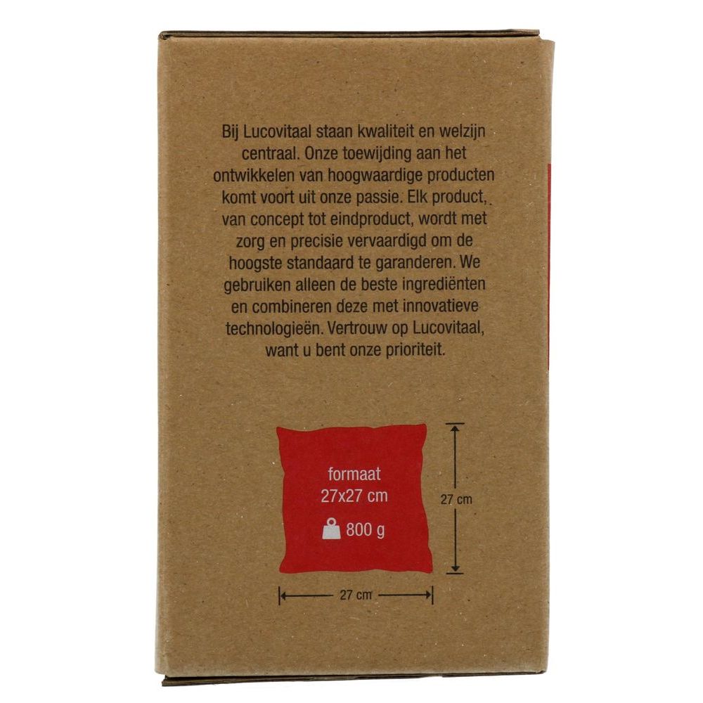 Lucovitaal Kersenpit kussen vierkant 1 stuks