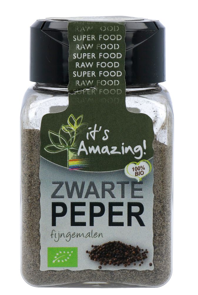 It's Amazing Zwarte Peper Fijn Gemalen 37 gram