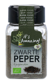 It's Amazing Zwarte Peper Fijn Gemalen 37 gram