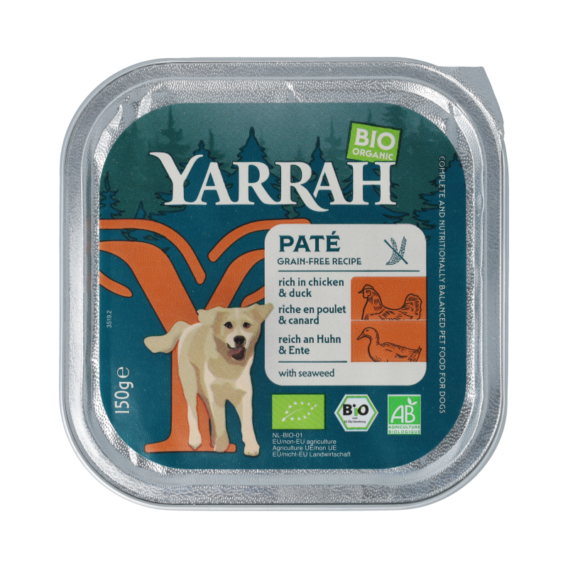 Yarrah  BIO Dog Pate with Duck & Seaweed 150g 150 gram