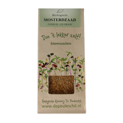 Biologische kiemerij De Peuleschil Mosterdzaad wit135 gram