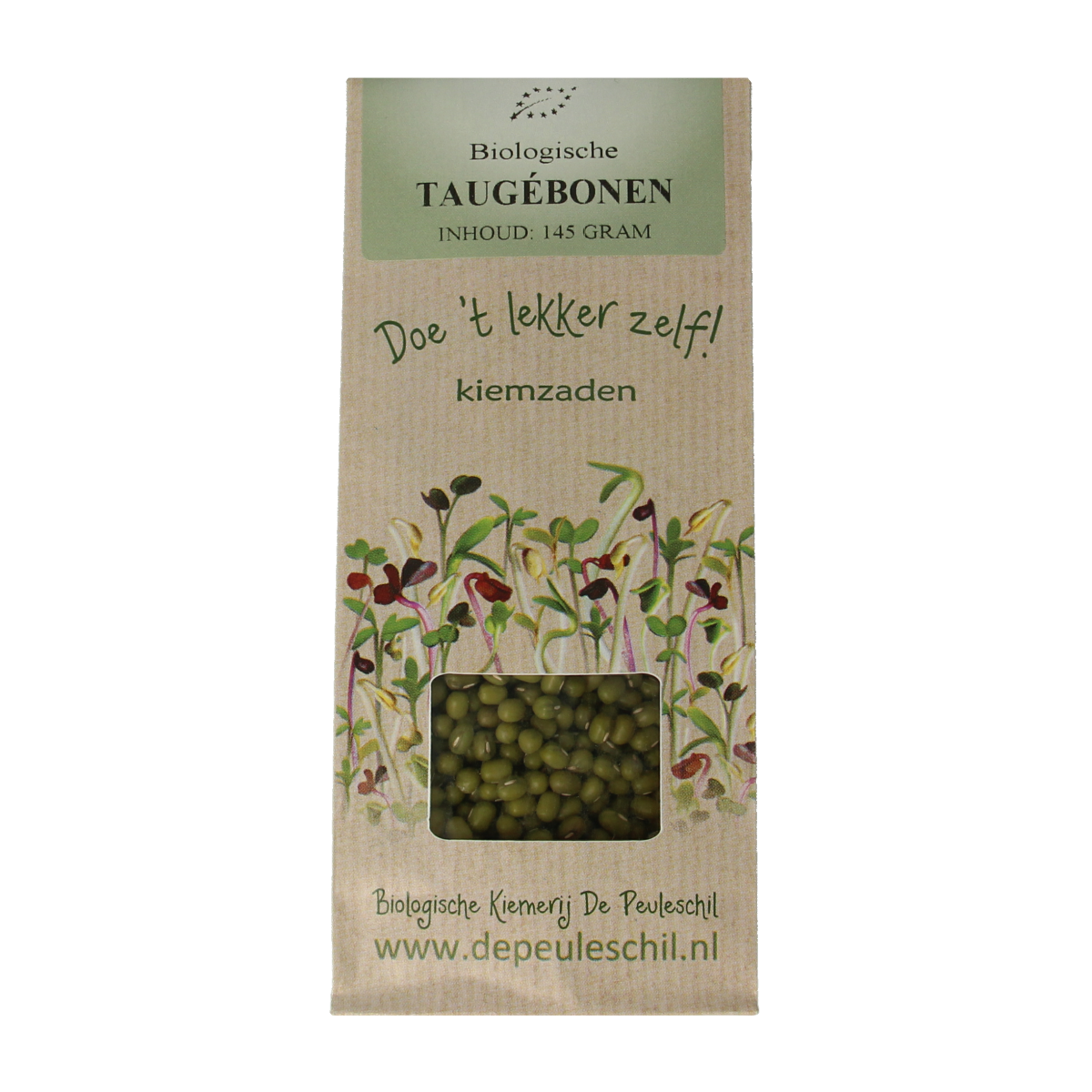 Biologische kiemerij De Peuleschil Taugebonen145 gram