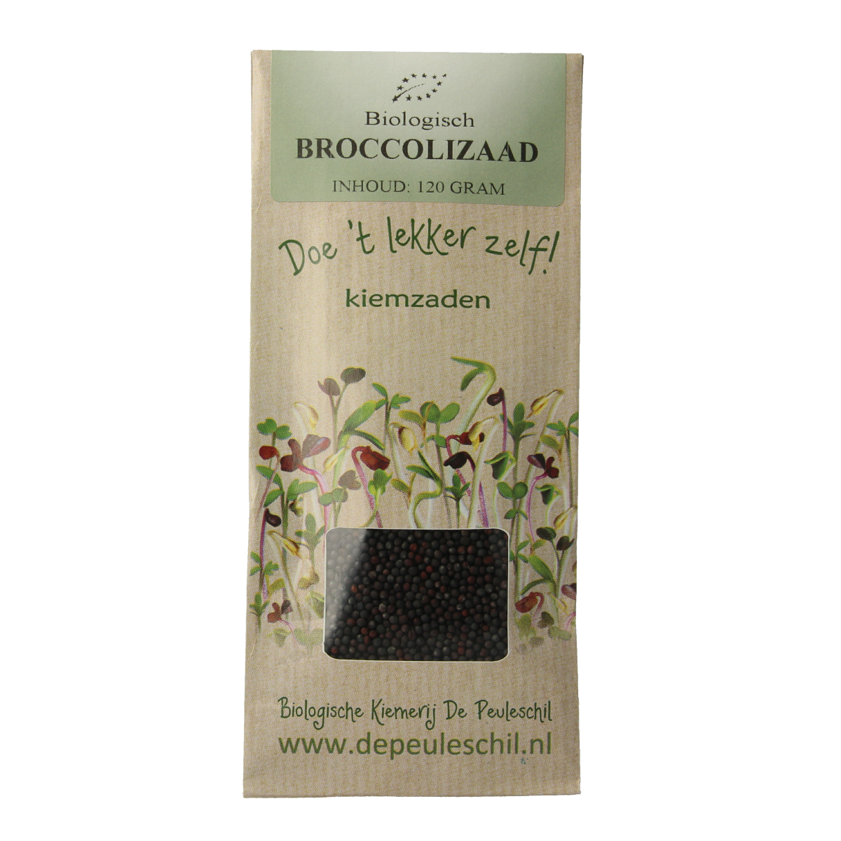 Biologische kiemerij De Peuleschil Broccoli zaad 115 gram