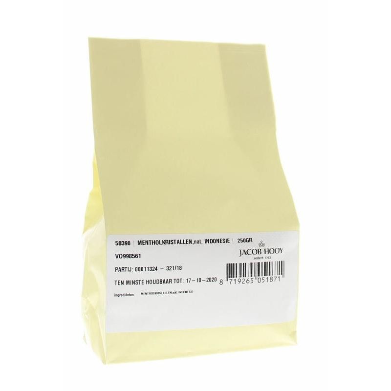 Jacob Hooy Mentholkristallen natuurlijk 250 gram