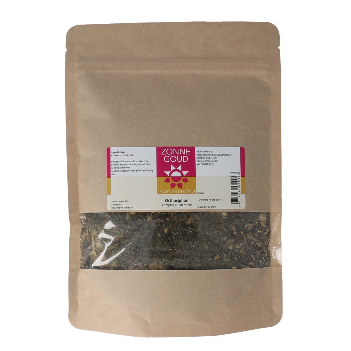 Zonnegoud Orthosiphon complex thee 100 gram