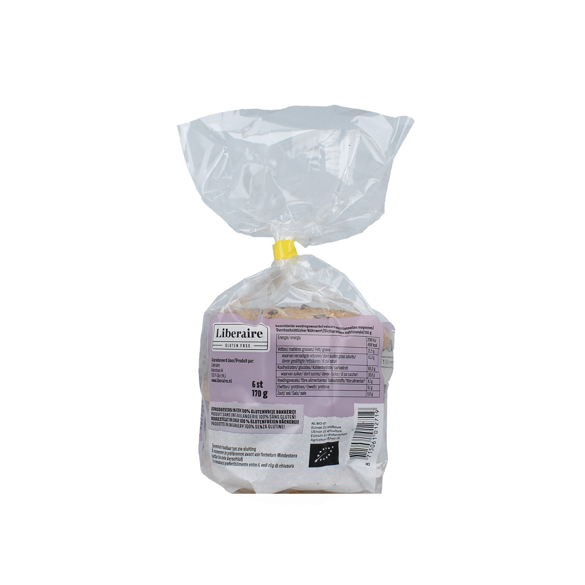 Liberaire Chocolate chip koek 170 gram
