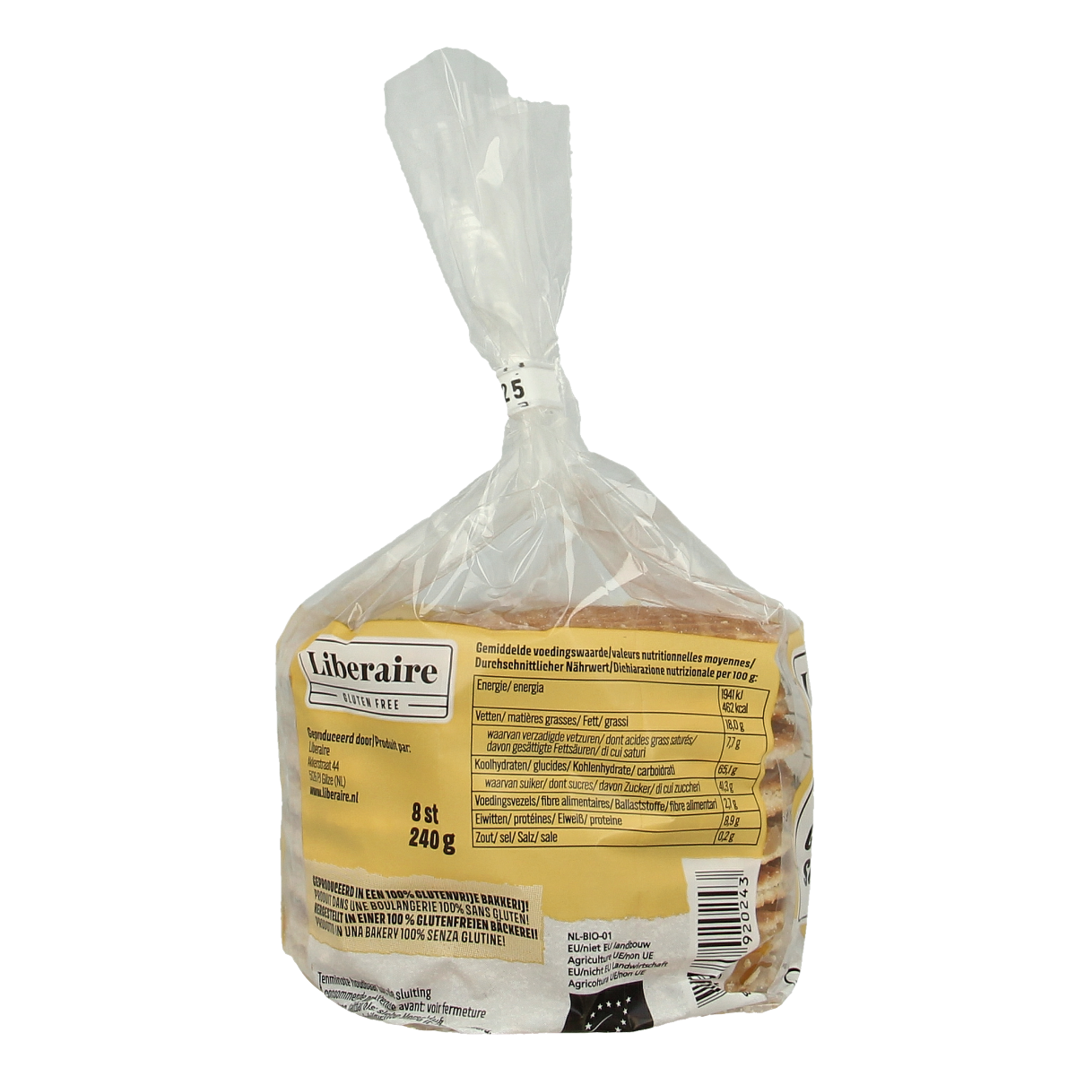 Liberaire stroopwafels biologisch 8 stuks
