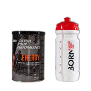 Born Drink Energy Multi Carb Orange + White Bio Bottle 540 gr - Born Sportscare