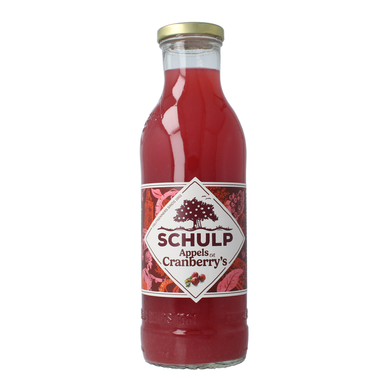 Schulp Appel & cranberrysap 750 ml