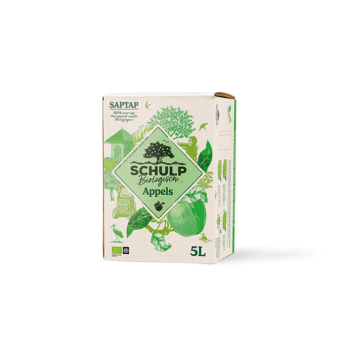 Schulp Appelsap saptap biologisch 5 liter