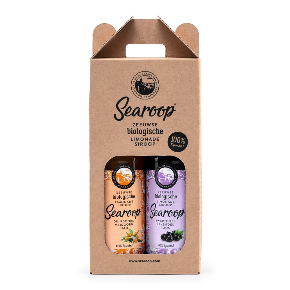 Searoop Biologische Limonadesiroop Duindoorn Geschenkpakket 1000 ml