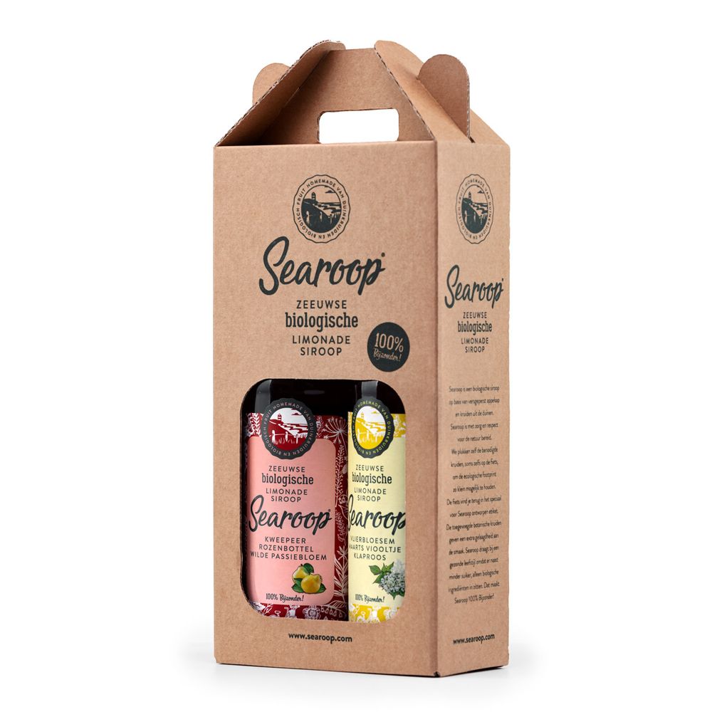 Searoop Biologische Limonadesiroop Kweepeer Geschenkpakket 1000 ml