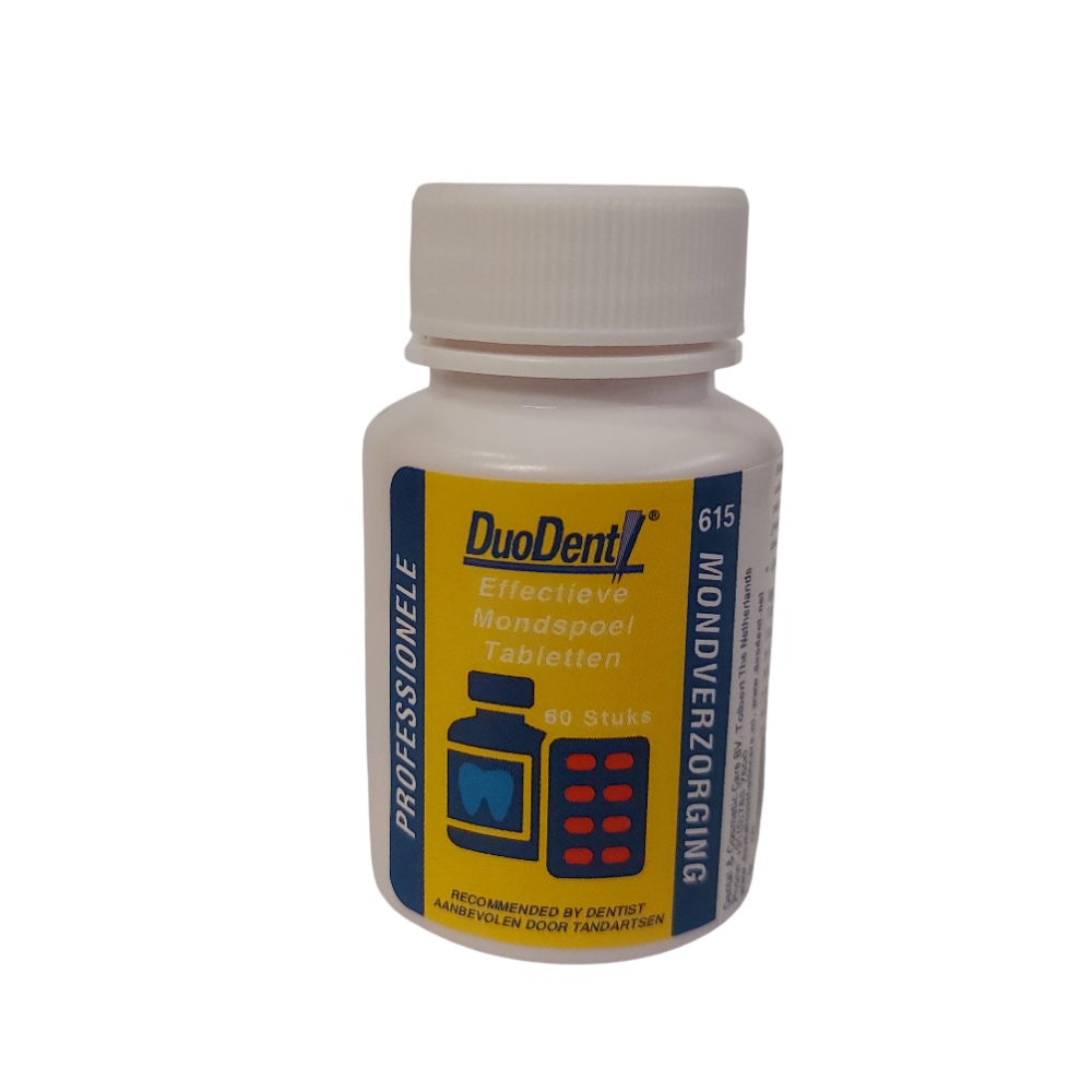 DuoDent Effectieve mondspoel tabletten 60 tabletten