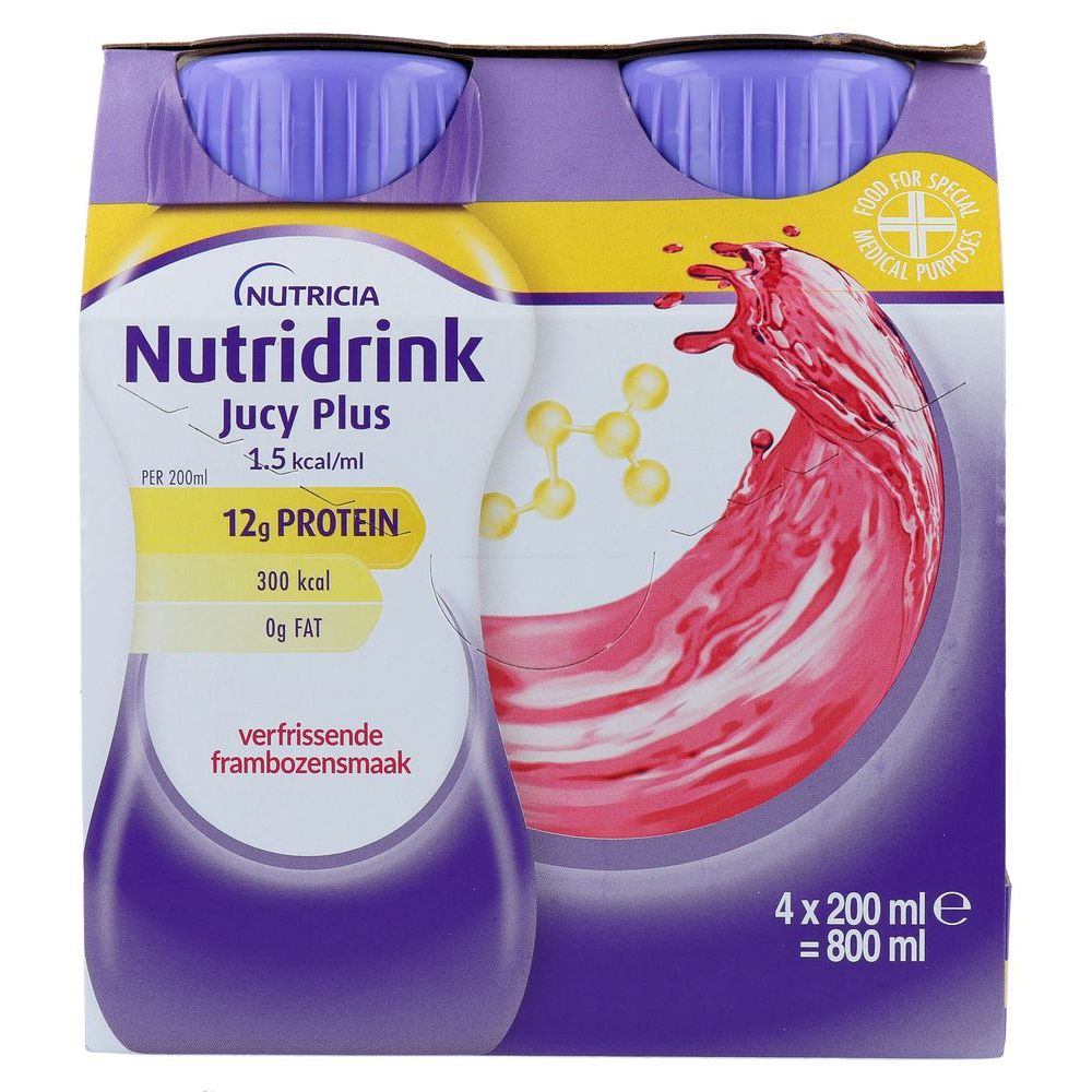 Nutridrink Jucy Plus Verfrissende Framboos 800 ml