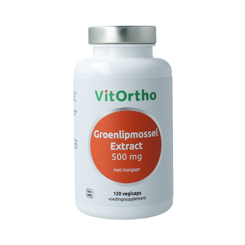 Vitortho Groenlipmosselextract 500 mg 120 vcaps