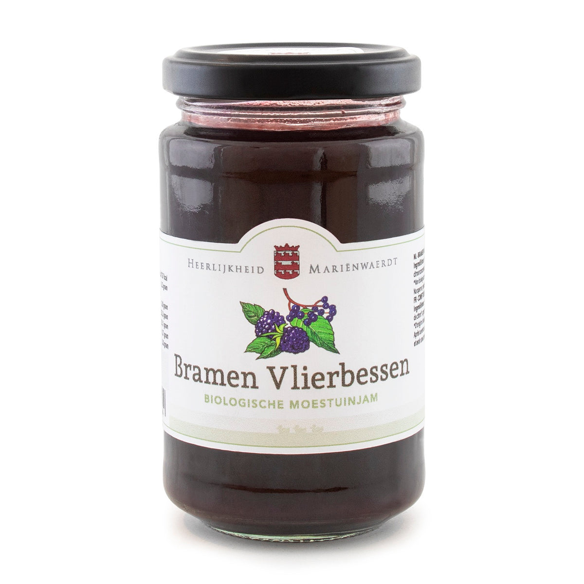Marienwaerdt Moestuinjam bramen en vlierbessen 250 gram