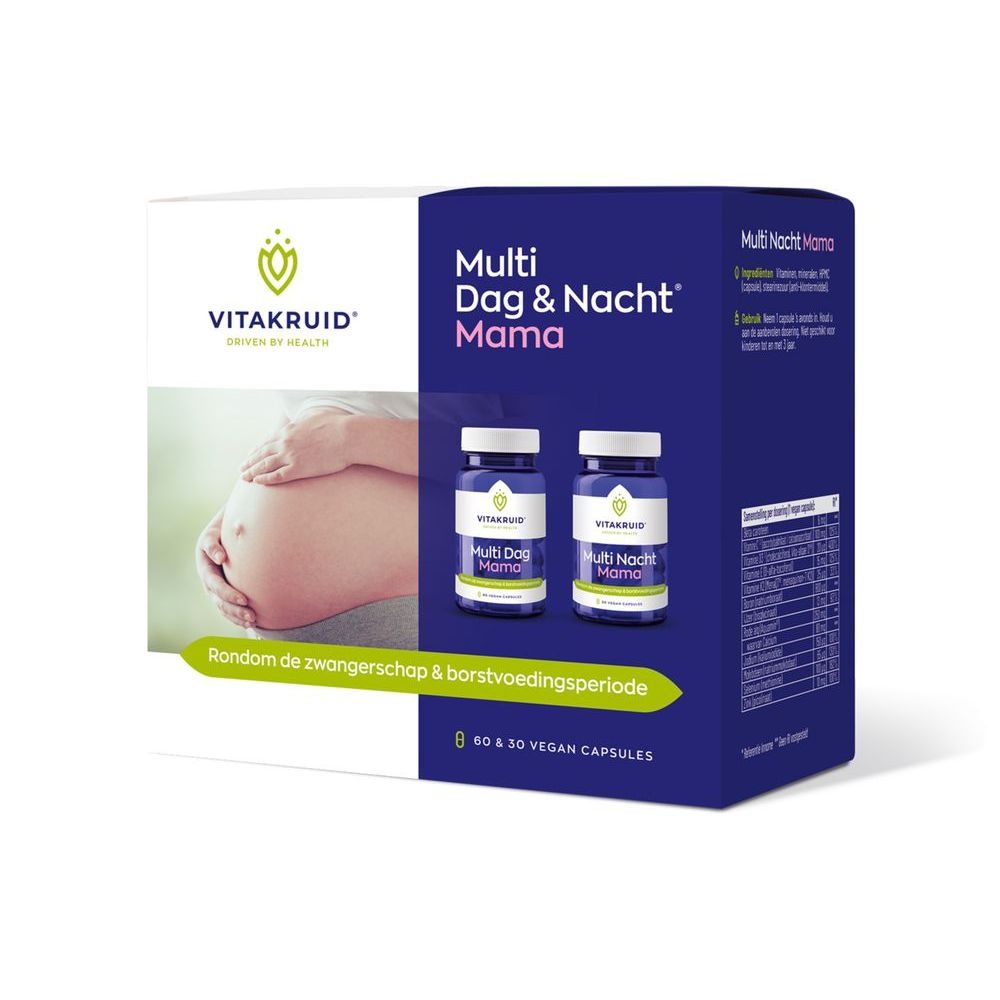 Vitakruid Multi dag & nacht mama 90 capsules vegan