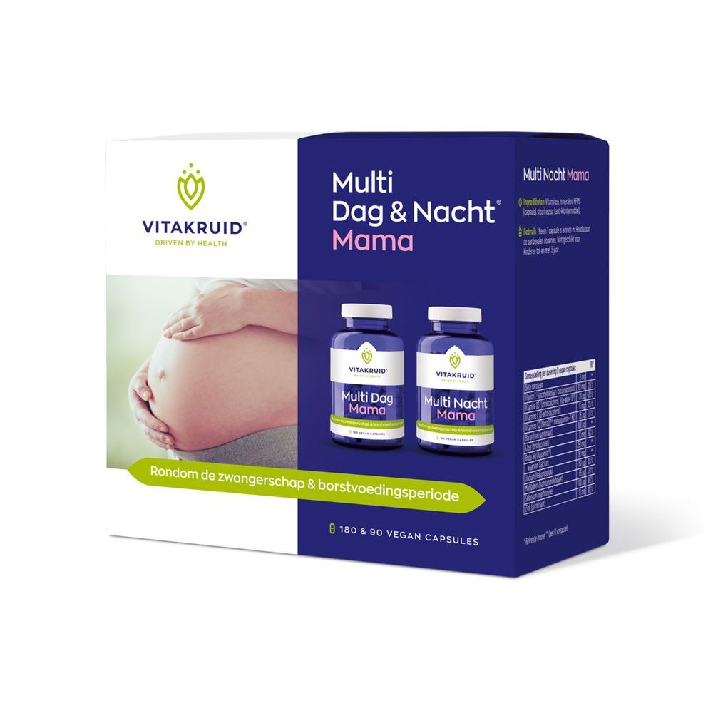 Vitakruid Multi dag & nacht mama 270 capsules vegan
