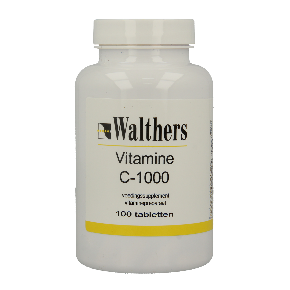 Walthers Vitamine C 1000 mg bioflav/rozenbottel 100 tabletten