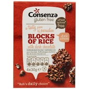 Consenza Rijstblokken met Pure Chocolade 120 gr