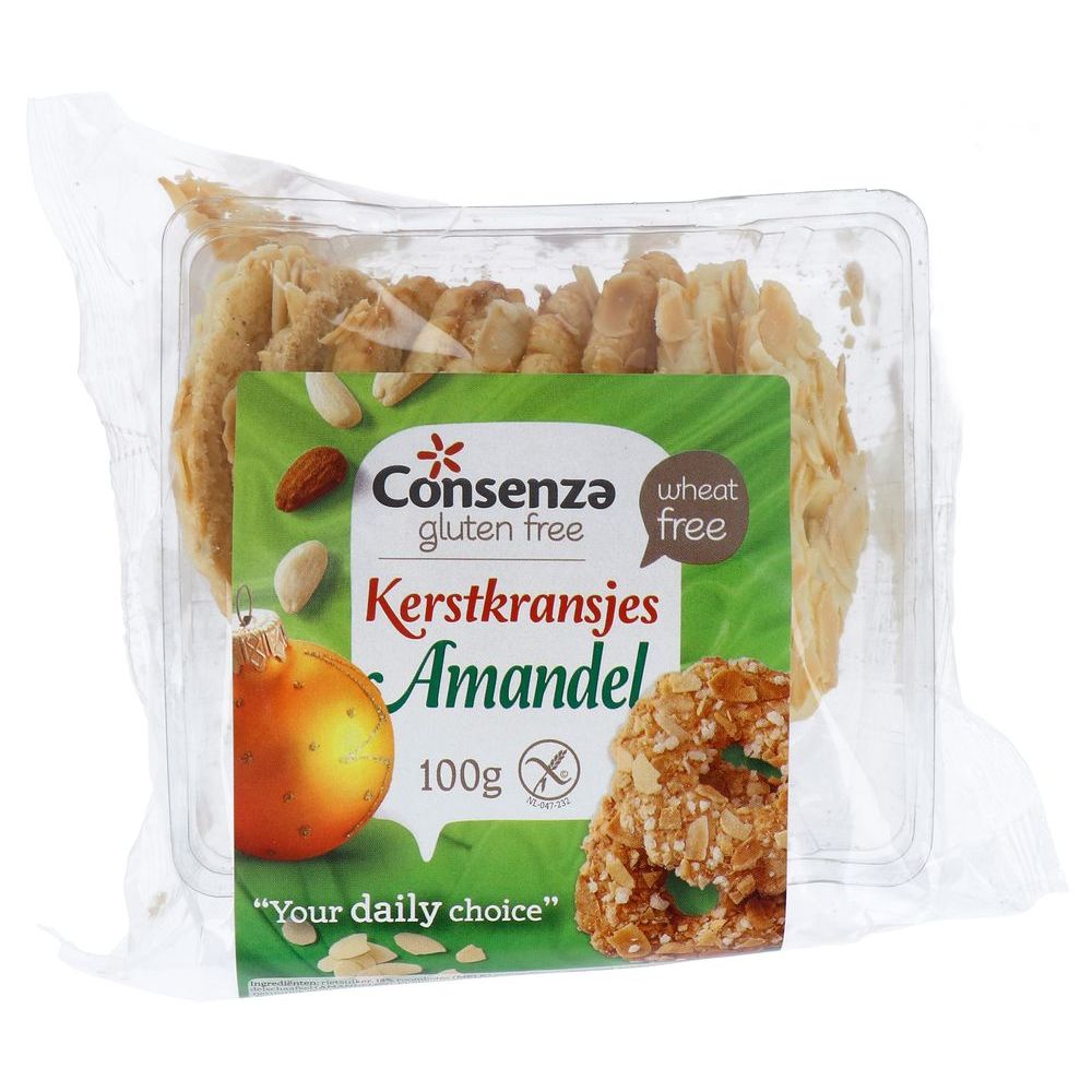 Consenza Kerstkransjes Amandel 100 gr