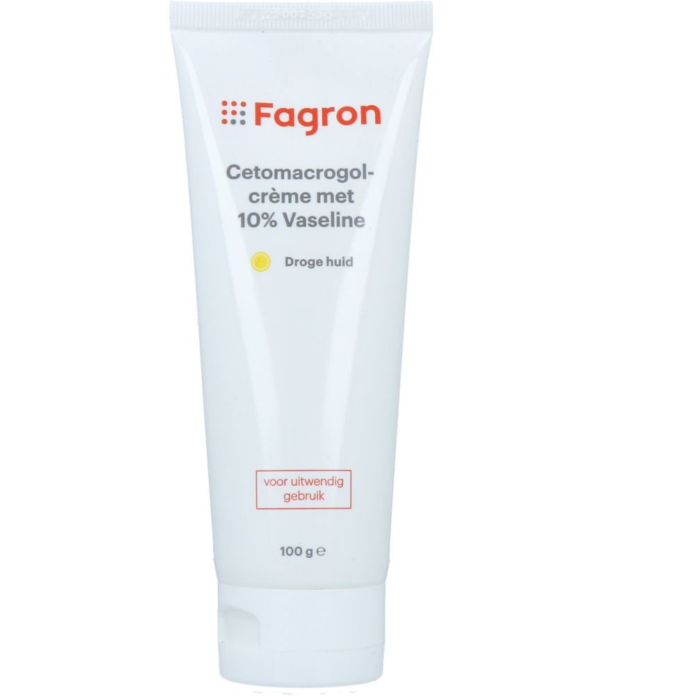 Fagron Cetomacrogolcrème met Vaseline 10% 100 gr