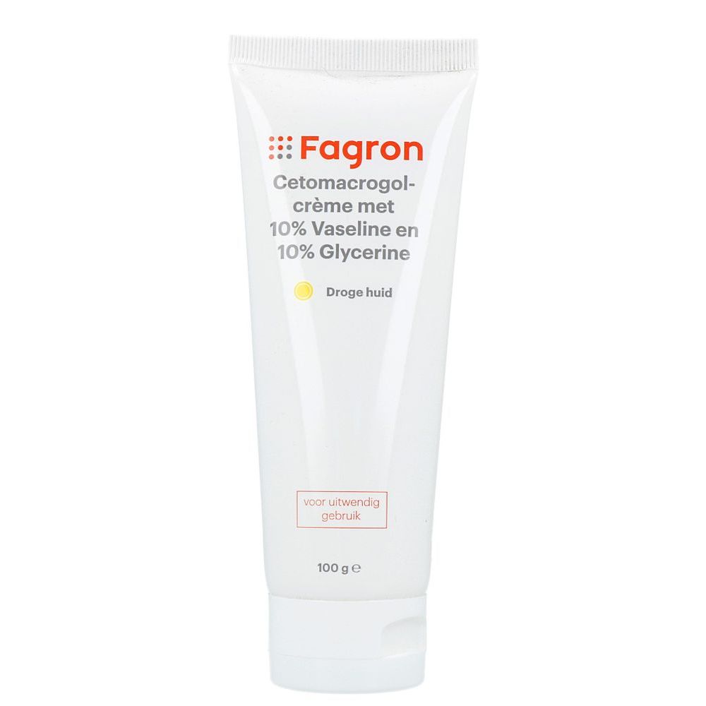 Fagron Cetomacrogol Crème Met 10% Vaseline & Glycerine 100 gr