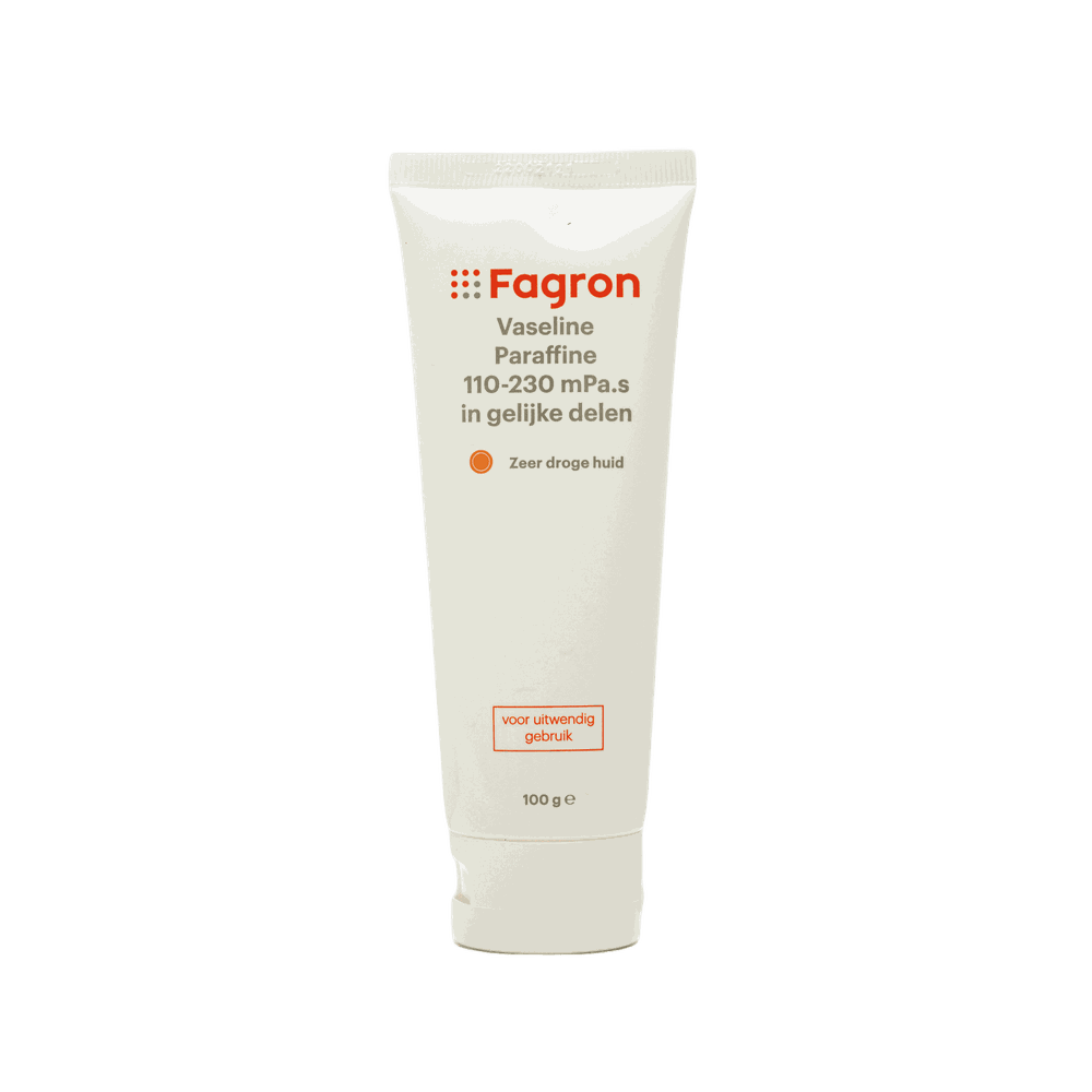 Fagron Vaseline Paraffine 110-230 mPa.s In Gelijke Delen 100 gr