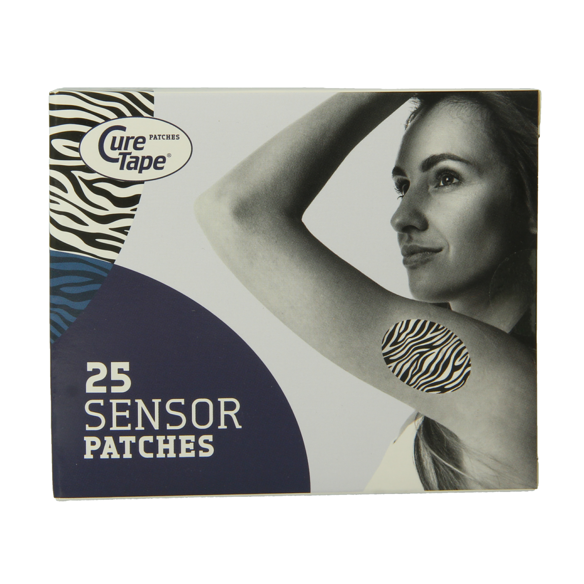 Curetape Sensor patch zebra 25 stuks