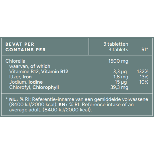 Mattisson Biologische Chlorella 500 mg 240 tabletten
