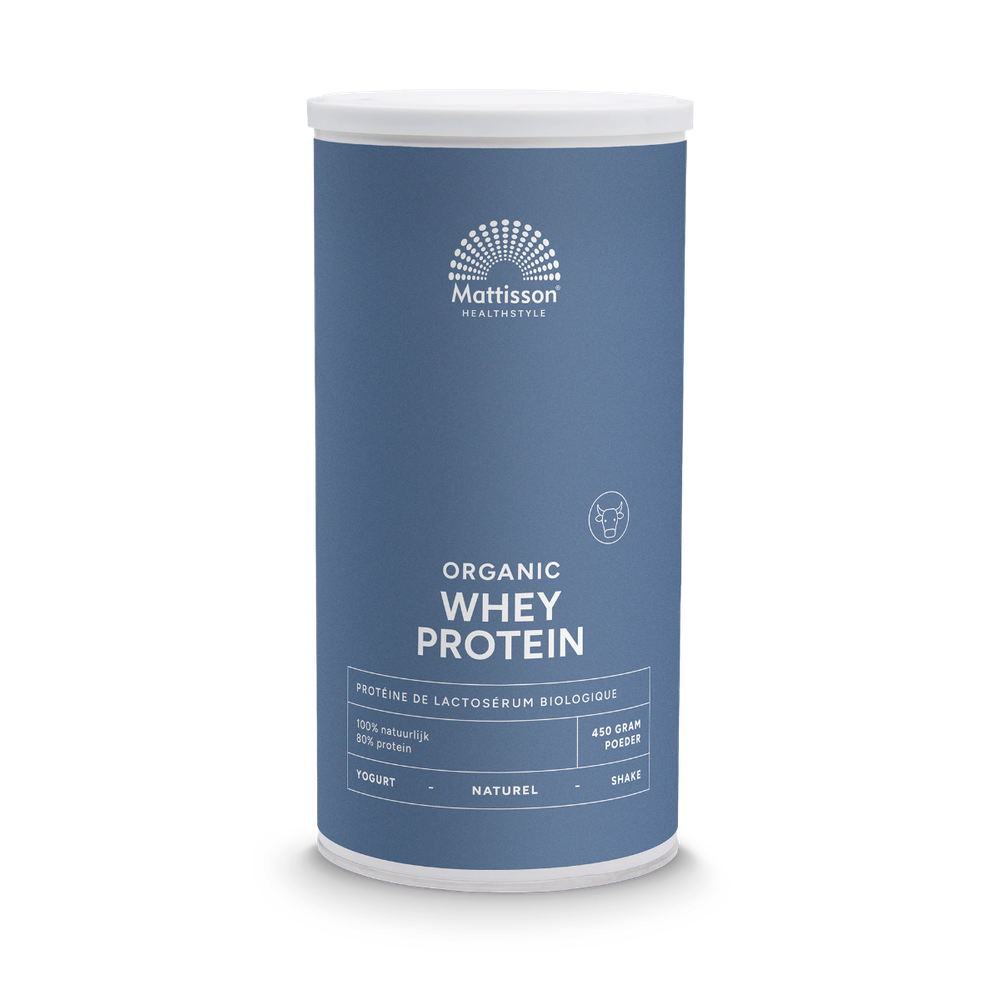 Mattisson Biologische Wei Proteïne poeder 80% Naturel 450 gram