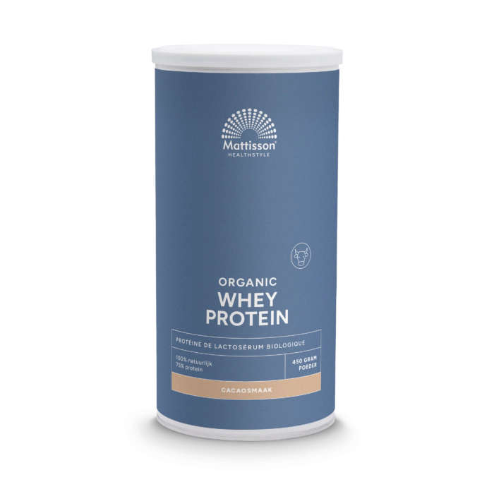 Mattisson Biologische Wei Proteïne poeder 75% Cacao 450 gram