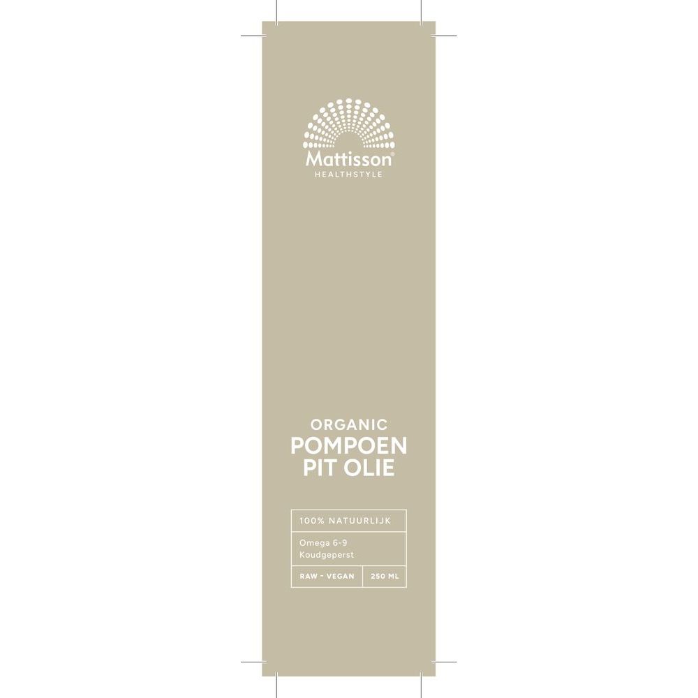Mattisson Biologische Pompoenpit olie 250 ml