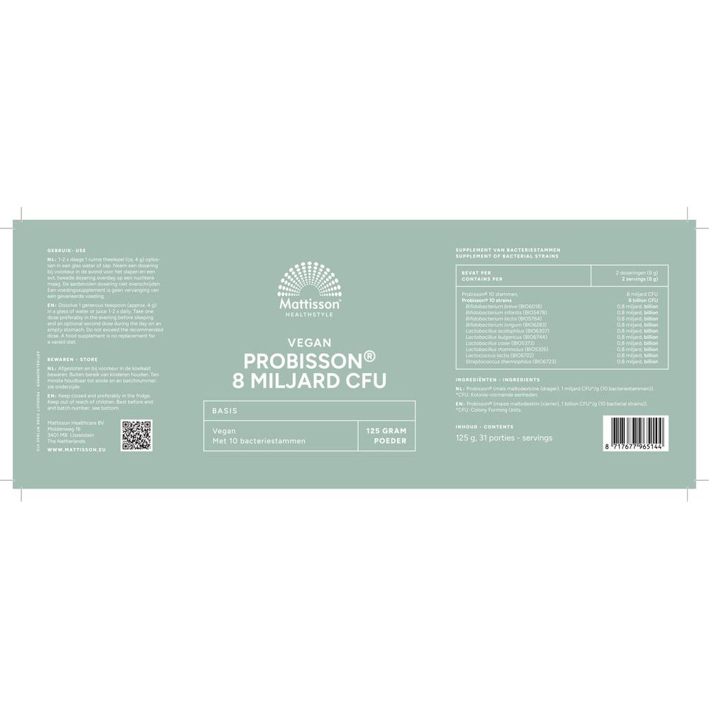 Mattisson Probisson 8 miljard CFU 125 gram