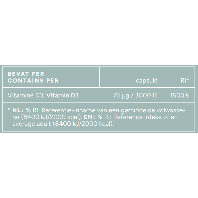 Mattisson Vitamine D3 75 mcg 240 capsules