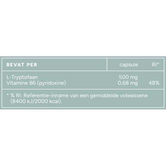Mattisson L-tryptofaan 500 mg 60 capsules
