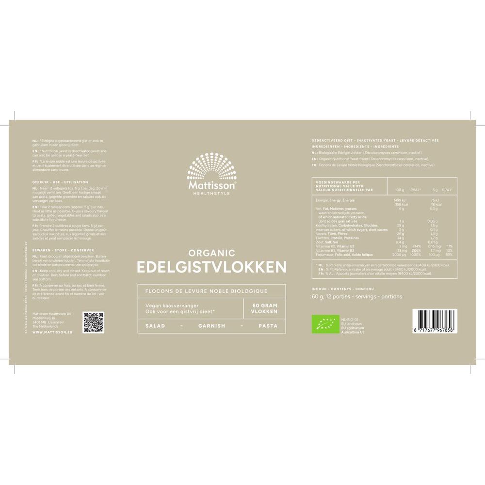 Mattisson Biologische Edelgistvlokken
