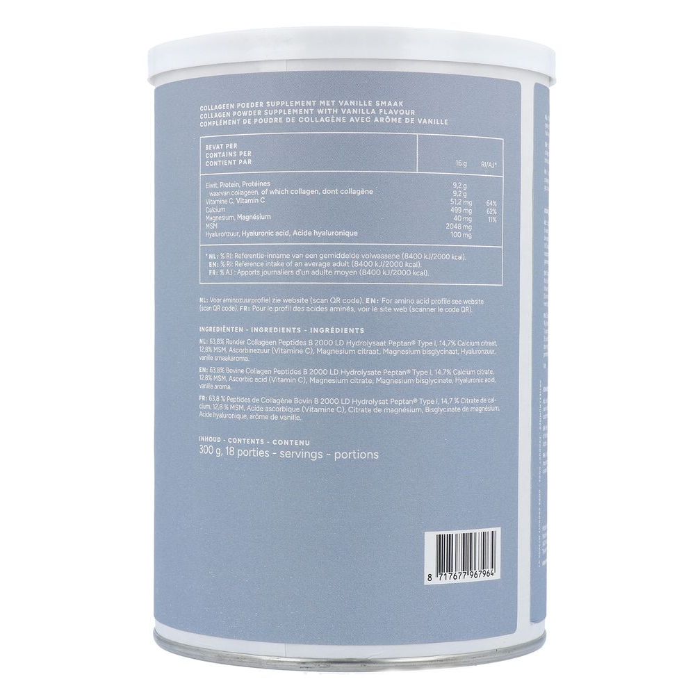 Mattisson Runder Collageen Poeder Peptan® Blend Vanille 300 gram