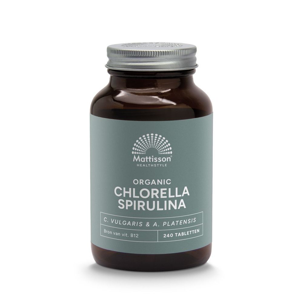 Mattisson Biologische Chlorella Spirulina 240 tabletten