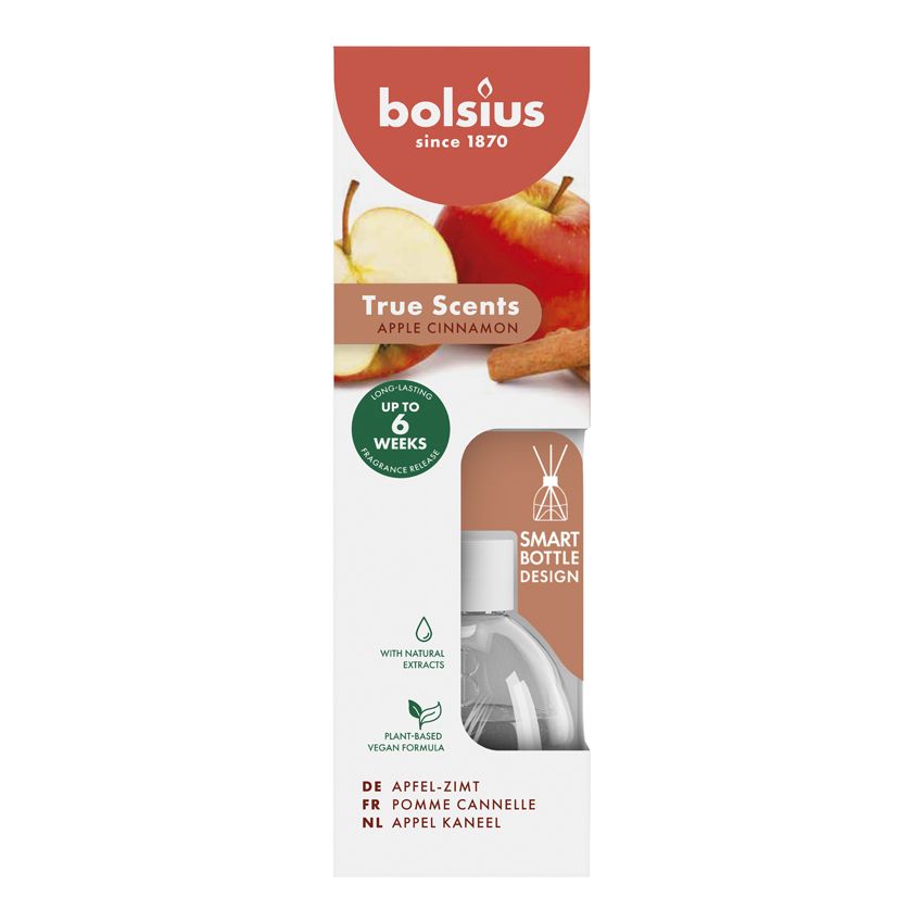 Bolsius Geurstokjes True Scents Apple Cinnamon 60 ml