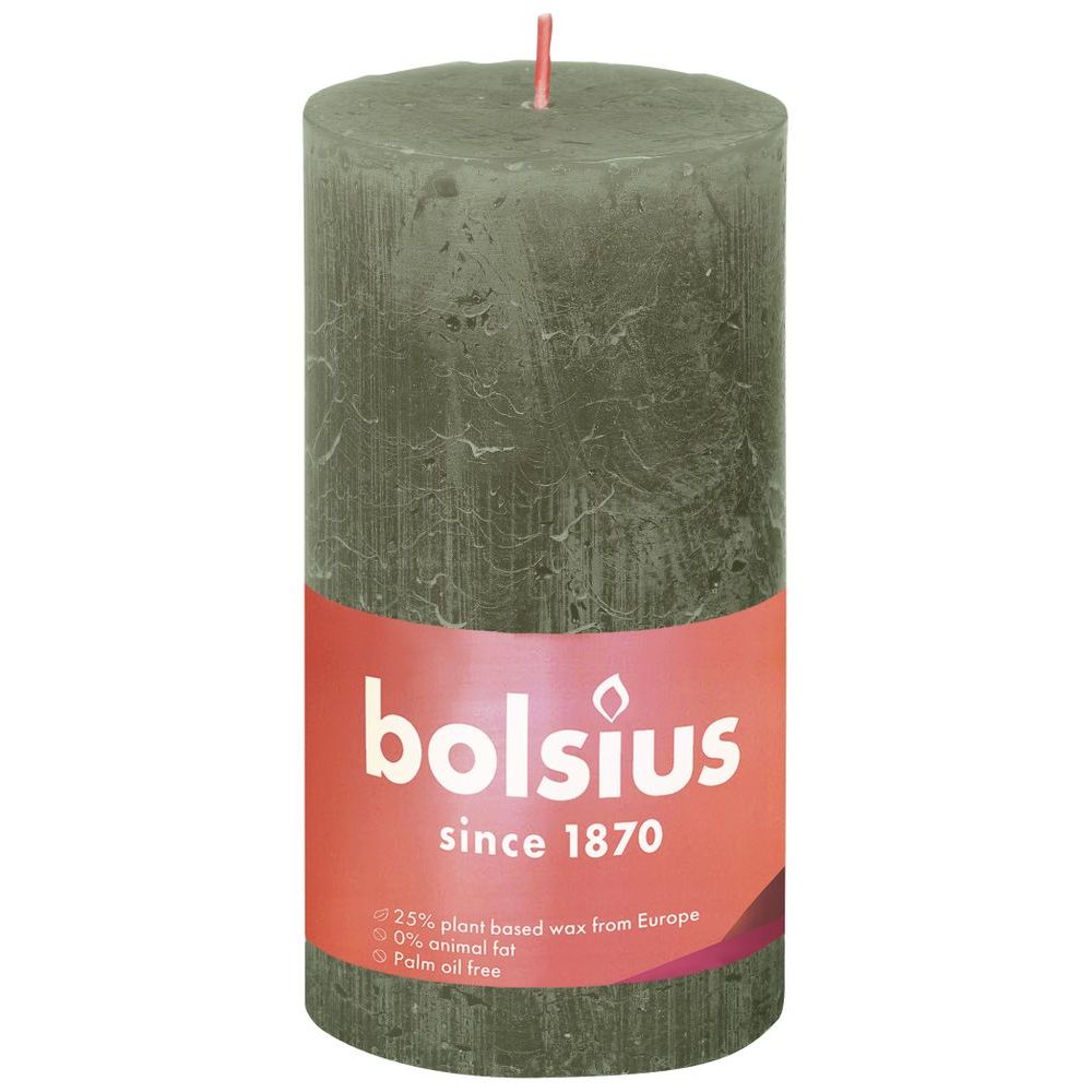 Bolsius Stompkaars Olive 130/68 1 st