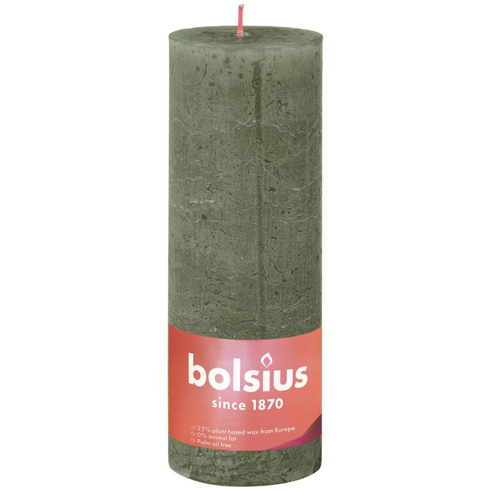 Bolsius Stompkaars Olive 190/68 1 st