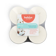 Bolsius Maxilichten Clear Cup 8U True Scents Fresh Cotton 8 st