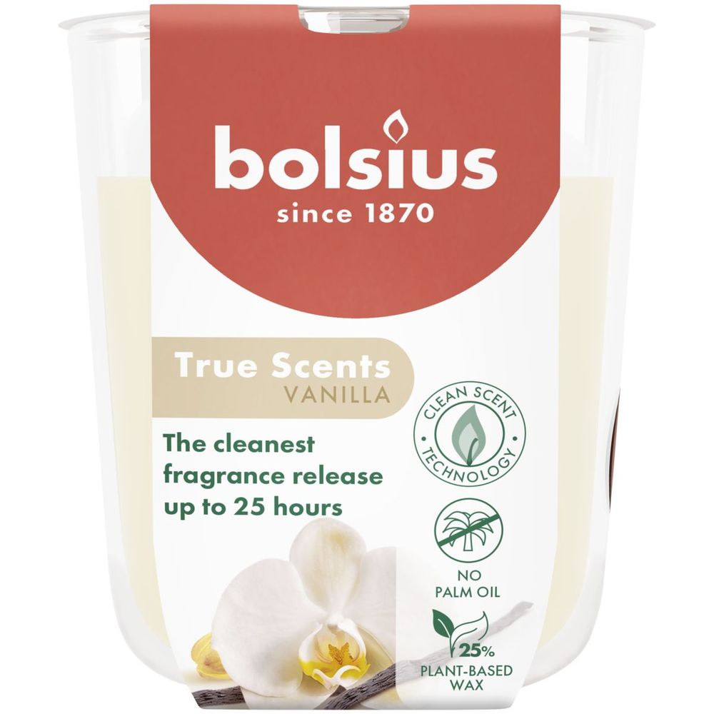 Bolsius Geurglas 80/73 True Scents Vanilla 1 st