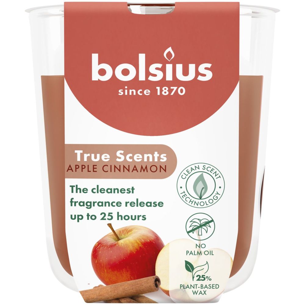 Bolsius Geurglas 80/73 True Scents Apple Cinnamon 1 st