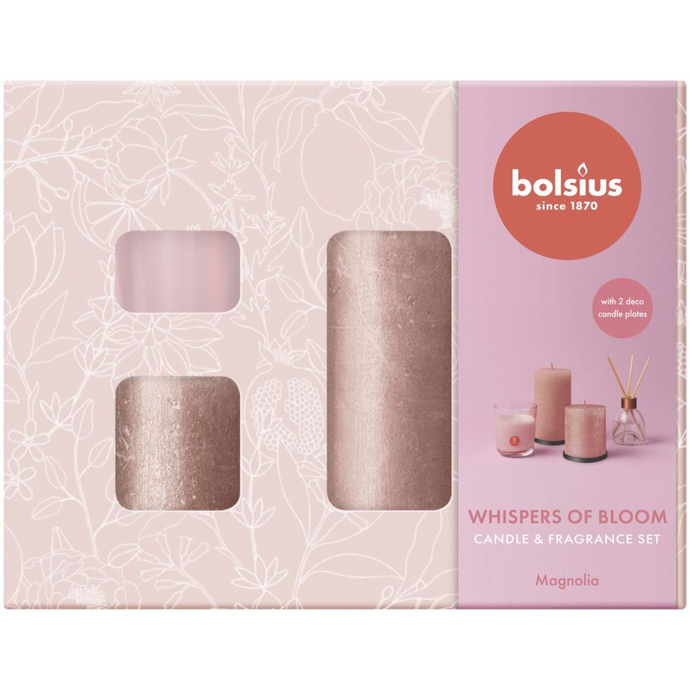 Bolsius Giftset Medium Whisper Of Bloom 1 st