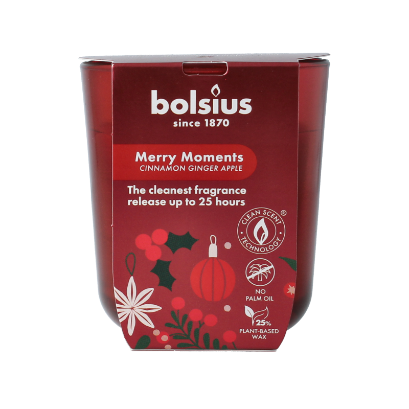 Bolsius Geurglas 80/73 true glow merry moments