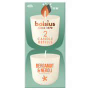 Bolsius Clean Light Geurkaars Navul Bergamot & Neroli 2 st